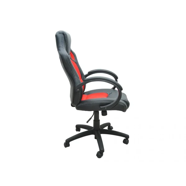 Bcelec Bs11010-4 Siège Baquet Fauteuil De Bureau Rouge Et Noir, Tissu Et Cui… Pas Cher soldes France 6