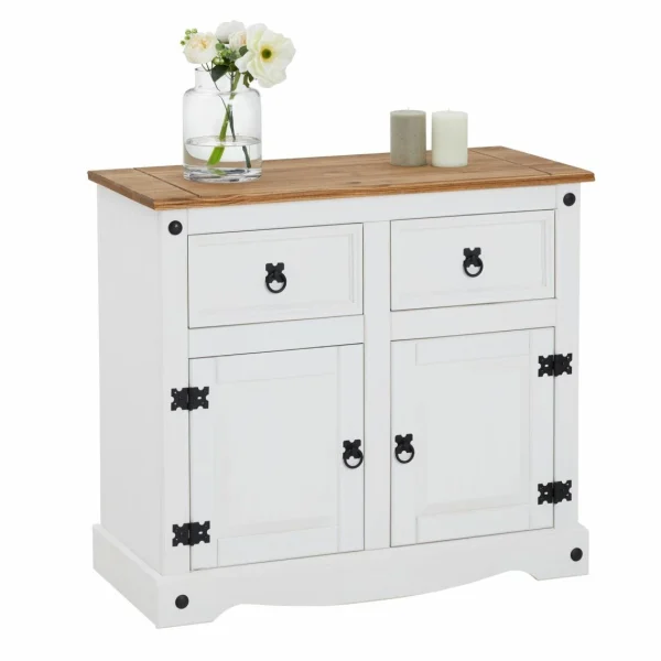 Acheter Maintenant IDIMEX Buffet CAMPO Avec 2 Tiroirs Et 2 Portes, Style Mexicain En Pin Massif … 1