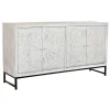 aux meilleurs prix Pegane Buffet Meuble De Rangement En Bois De Manguier Coloris Blanc Et Métal… 31