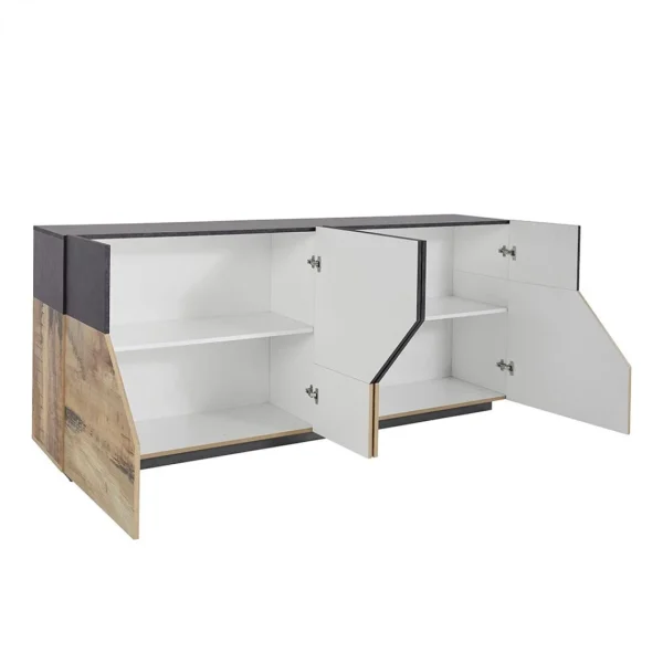 Ahd Amazing Home Design Buffet Moderne 200x43cm Meuble De Salon 4 Pièces De Cuisine Hariett R… boutique en ligne 6