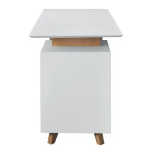 CSTORE Bureau 1 Porte 1 Tiroir – Décor Bois Et Blanc – L 140 X P 76 X H 60 -… soldes ligne 15