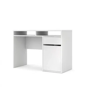 à prix d'occasion BUT Bureau 1 Porte Et 1 Tiroir BEST LAK 3 Blanc Laqué 11