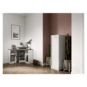Livraison rapide TEMAHOME Bureau D’angle CORNER – Blanc Et Béton – SYMBIOSIS 13