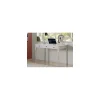 Vente-unique Bureau BABORD – 3 Tiroirs – Pin – Blanc Livraison internationale 16