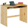 meilleur cadeau IDIMEX Bureau ALICE Avec 1 Niche, En Pin Massif Vernis Naturel 32