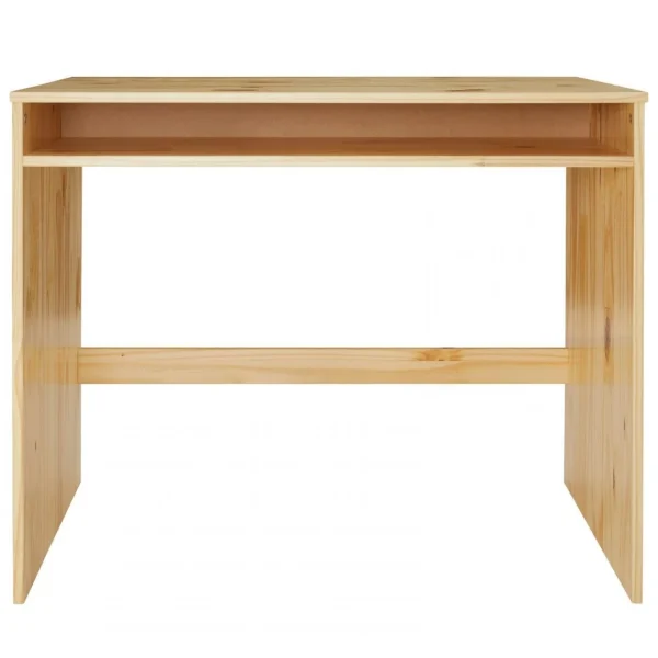 meilleur cadeau IDIMEX Bureau ALICE Avec 1 Niche, En Pin Massif Vernis Naturel 3