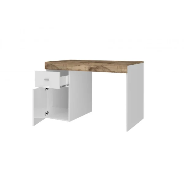 ALTER Bureau Avec Tiroirs Et Plateau De Rangement, Made In Italy, Table D’or… boutique pas cher 6
