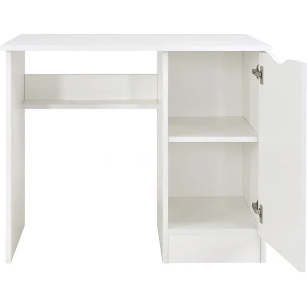 Leomark Bureau Blanc Avec étagère ROMA – Cheval Boutique 4