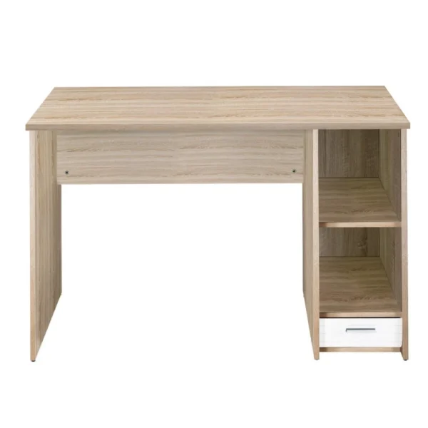 Simmob Bureau Chêne Naturel Et Blanc 1 Caisson marque pas cher en ligne 5