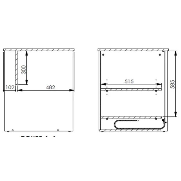 Simmob Bureau Chêne Naturel Et Blanc 1 Caisson marque pas cher en ligne 6