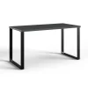 Pegane Bureau Coloris Graphite/effet Acier – Longueur 140 X Hauteur 75 X Prof… soldes officiel 13