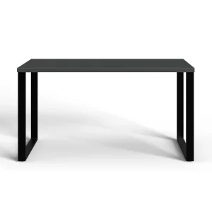Pegane Bureau Coloris Graphite/effet Acier – Longueur 140 X Hauteur 75 X Prof… soldes officiel 9