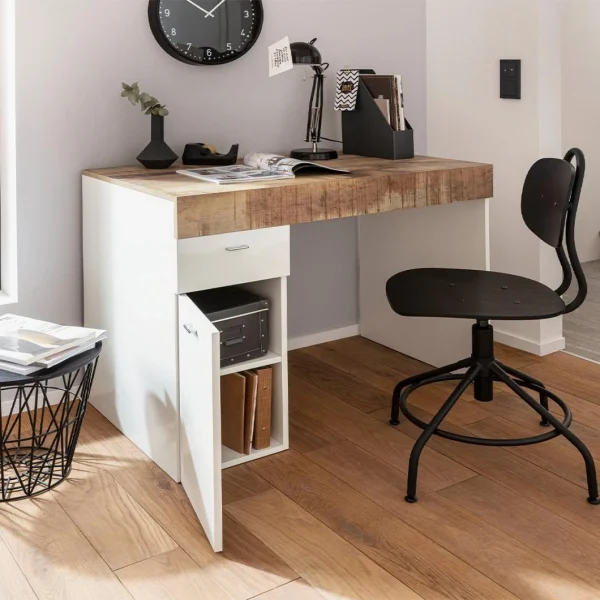 excellents soldes Ahd Amazing Home Design Bureau Compact Plateau Coulissant 100x60cm Bureau Sliding M Acero 1