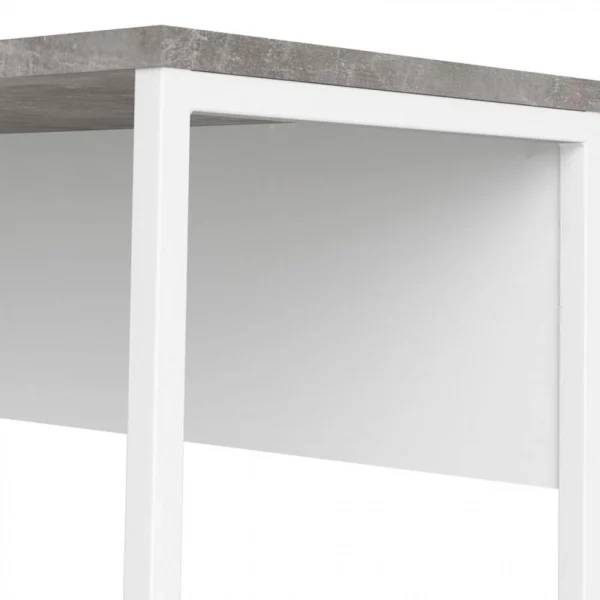 BUT Bureau D’angle ALKOR Imitation Béton Et Blanc jusqu'à 5