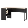 BUT Bureau D’angle ALKOR Imitation Chêne Et Noir magasin 17