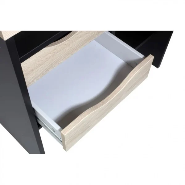 BUT Bureau D’angle ALKOR Imitation Chêne Et Noir magasin 4