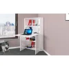 soldes pas cher ALTER Bureau D’angle Avec Plateau Caché, Made In Italy, Armoire Avec étag?… 17