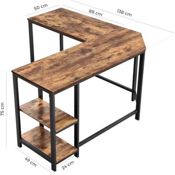 grande surprise HELLOSHOP26 Bureau D’angle Bureau Informatique Table D’angle Bureau Poste De Trava… 3