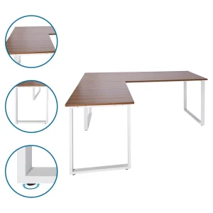 Hjh OFFICE Bureau D’angle / Bureau / Table D’ordinateur WORKSPACE XL I 180 X 180 … soldes officiel 13