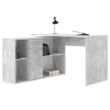 vente chaude IDIMEX Bureau D’angle CARMEN Avec Meuble De Rangement, Décor Béton 17