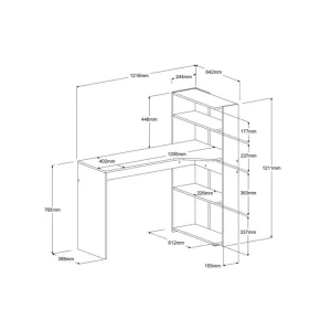BUT Bureau D’angle PENCIL Blanc fashion pas cher 13