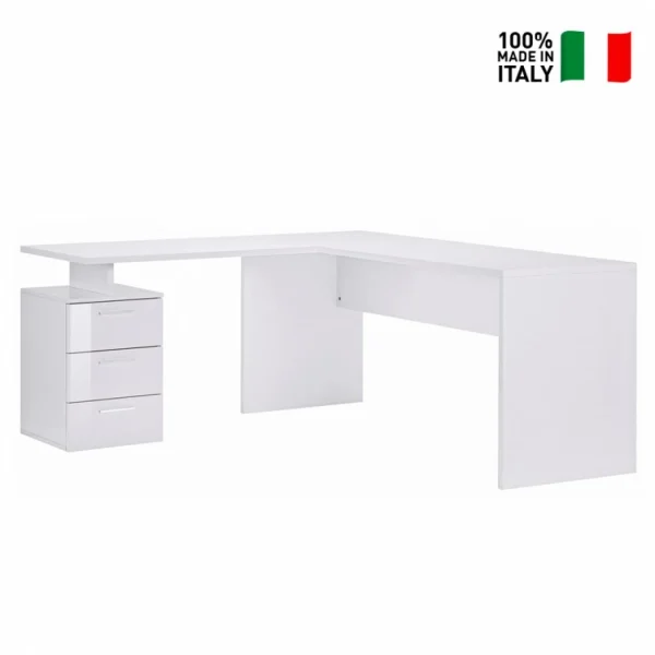 Ahd Amazing Home Design Bureau D’angle Moderne 180×160 Avec Commode 3 Tiroirs New Selina REMISE 4