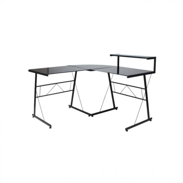 Service Clients Dédié BUT Bureau D’angle Style 3 Noir 1