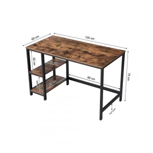 soldes en ligne RED DECO Bureau DANNY Bois Métal 120x60xH75 Cm 11