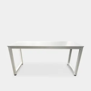 a Prix Discount Office24 Bureau De Design Moderne Blanc Support Casque 160×60 Stuttgart SNOW 9