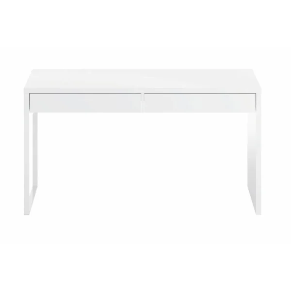 Usinestreet Bureau Design IZIA Avec Piètement Reversible Et 2 Tiroirs L138cm X P5… en promotion 1
