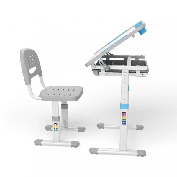 france en ligne SANS MARQUE Bureau Ergonomique Pour Enfants Avec Chaise Et Tiroir Table D’école P… 5