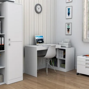SANS MARQUE Bureau Et Rangement Intégré Blanc REMISE 13