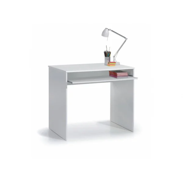 Usinestreet Bureau GABY Avec Tablette Extractible L90cm X H79cm – Blanc Top ventes 1
