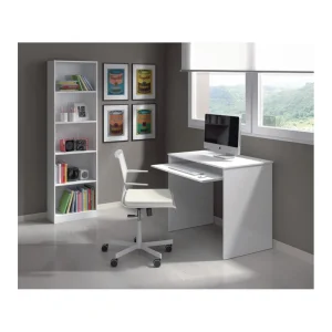 Usinestreet Bureau GABY Avec Tablette Extractible L90cm X H79cm – Blanc Top ventes 8