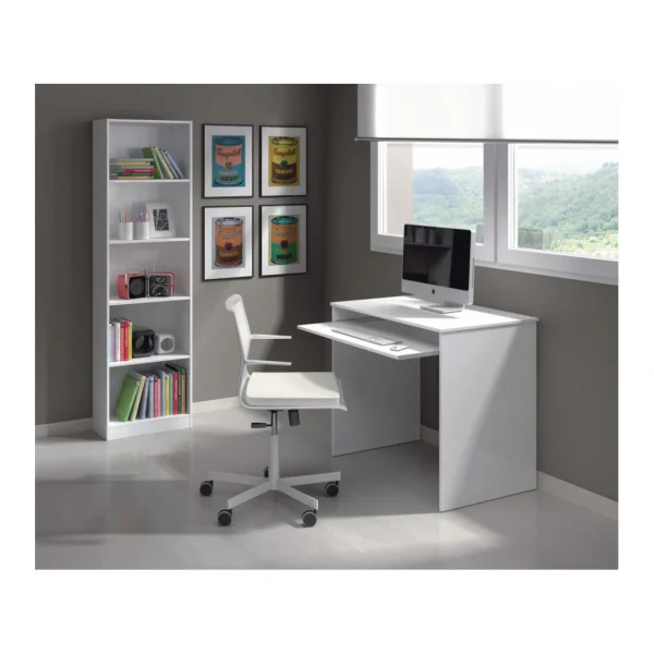 Usinestreet Bureau GABY Avec Tablette Extractible L90cm X H79cm – Blanc Top ventes 3