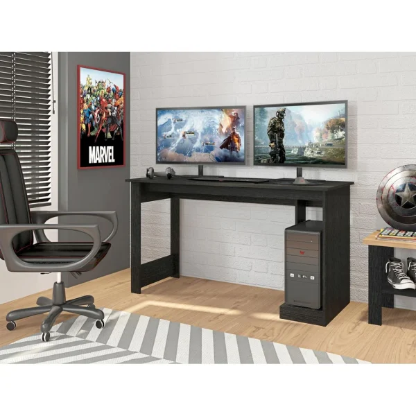 mode pas cher Pegane Bureau Gamer / Bureau Informatique Coloris Noir – Longueur 136 X Profo… 3