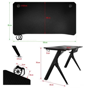 Spirit Of Gamers Bureau Gaming Headquarter 200 – Design Futuriste – 4 Pieds Réglables … Service Clients Dédié 15