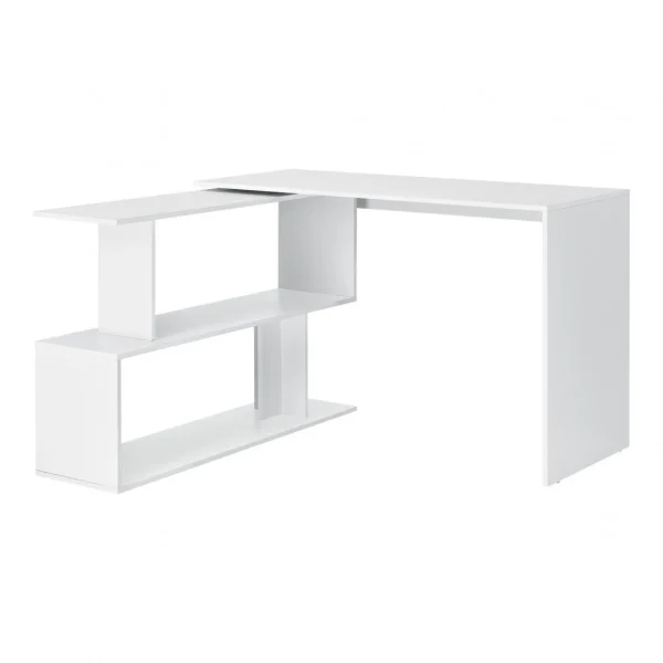En.casa Bureau Gigogne Design Avec Partie Étagère Bureau De Coin Extension P… Top ventes 1