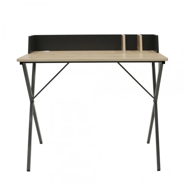 3S. X Home Bureau Industriel Anthracite Et Bois LINCOLN REMISE allant jusqu. 10