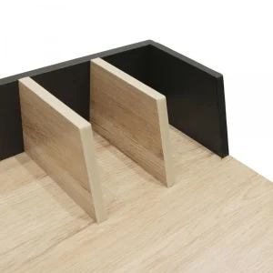 3S. X Home Bureau Industriel Anthracite Et Bois LINCOLN REMISE allant jusqu. 75