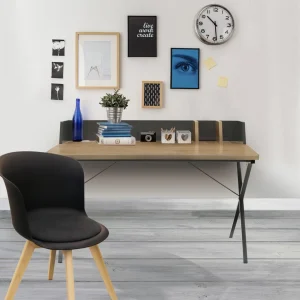 3S. X Home Bureau Industriel Anthracite Et Bois LINCOLN REMISE allant jusqu. 67