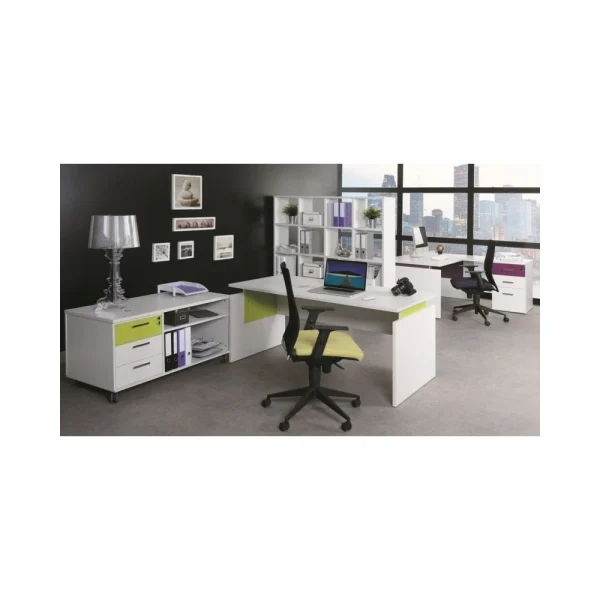boutique en ligne france Simmob Armoire De Bureau 2 Portes Blanche INEO 4