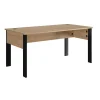BUT Bureau L. 160 Cm FARO Imitation Chêne Et Noir Meilleur Prix 17