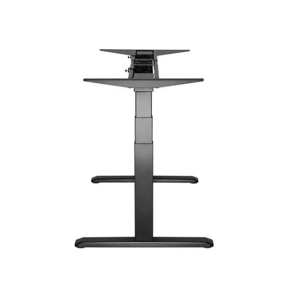 Kimex Bureau Motorisé Assis-debout 180x75cm Plateau Noyer/Pied Noir ﻿soldes 5