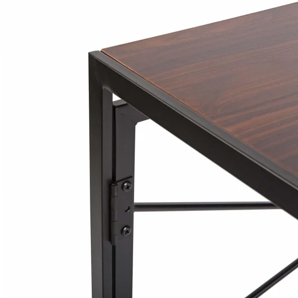Versa Bureau Pliable En Métal Et Bois Noir. vente en ligne pas cher 4