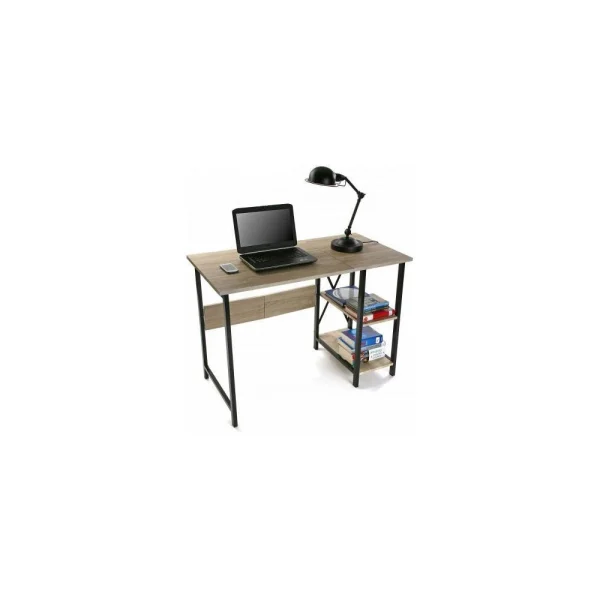 soldes magasin Declikdeco Bureau Pliable Industriel Bois Et Métal MONEVA 4