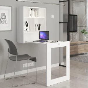 à prix d'occasion Bim Furniture Bureau Pliable TILT Table Murale Pour Ordinateur Blanc Mat 13