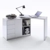 marque pas cher Inside 75 Bureau Modulable MARKUS Laqué Blanc Brillant 8