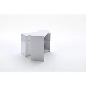 marque pas cher Inside 75 Bureau Modulable MARKUS Laqué Blanc Brillant 11