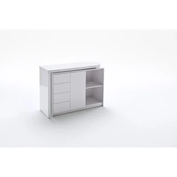 marque pas cher Inside 75 Bureau Modulable MARKUS Laqué Blanc Brillant 3
